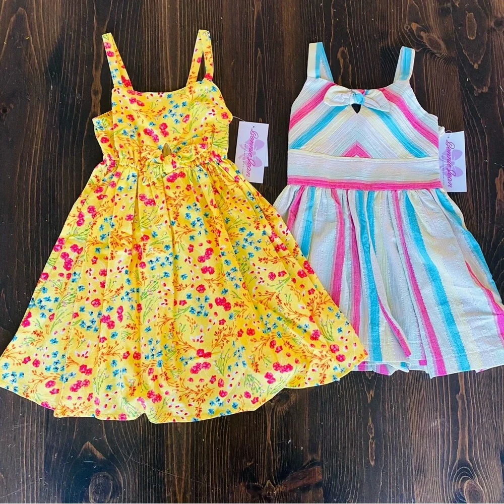 NEW Bonnie Jean Girls Dresses set of 2 Size 6 - Picture 1 of 12